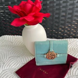 💯 Authentic Vintage Gucci Small Bi-fold Wallet